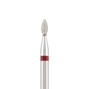 Dijamantni nastavak „kap“, crveni, L – 5 mm, Ø 1,8 mm