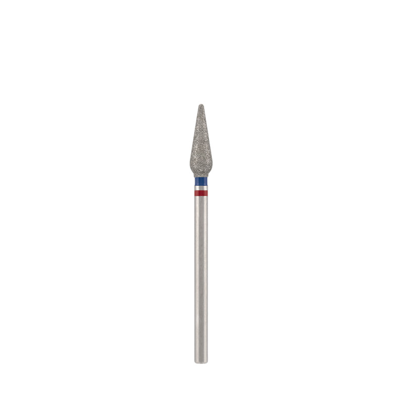 Dijamantni nastavak "dvostruka kap", plavo-crveni, L – 12,0 mm, Ø 4,0 mm